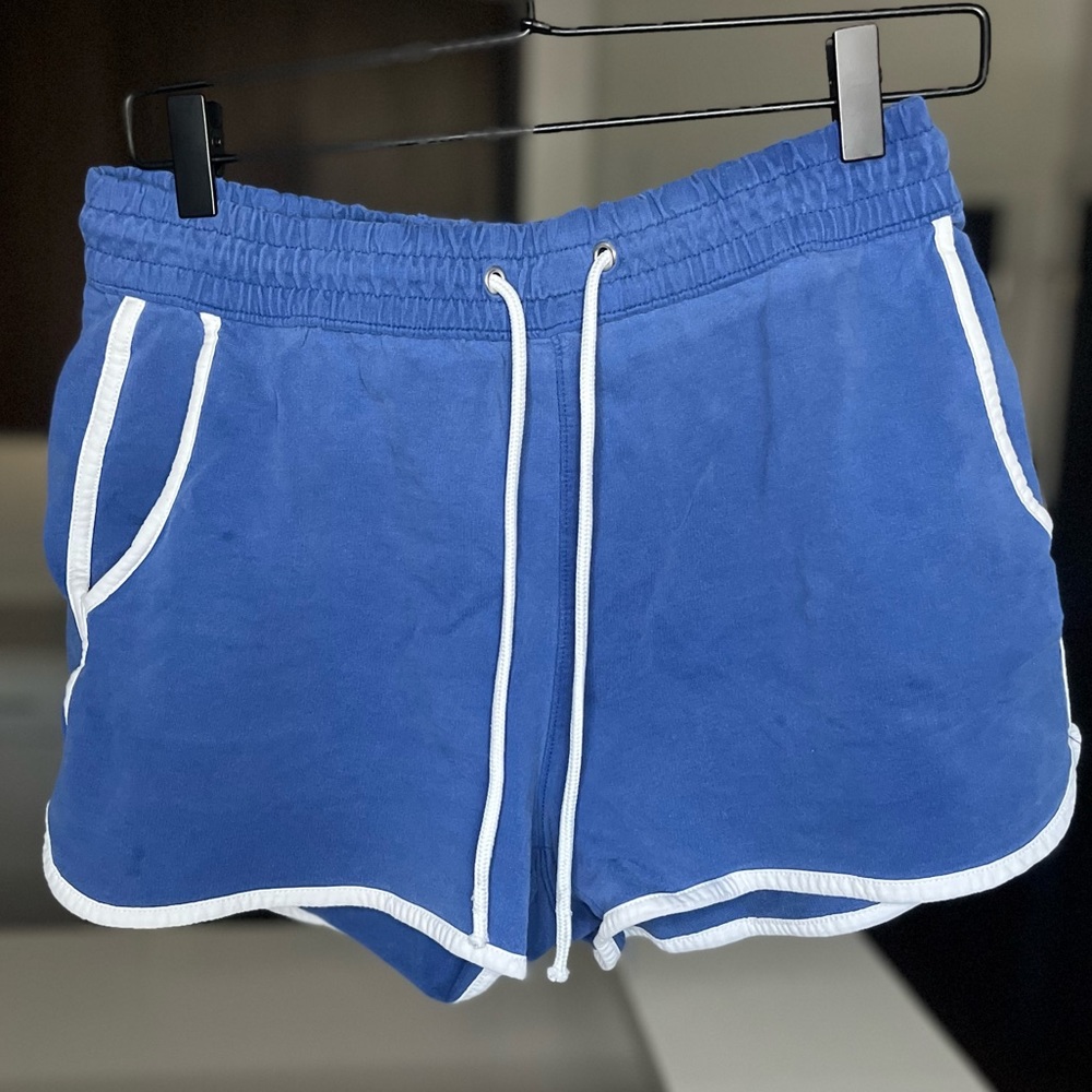 H&M 70s-Inspired Runner Short with Accent Piping and Drawstring Waist